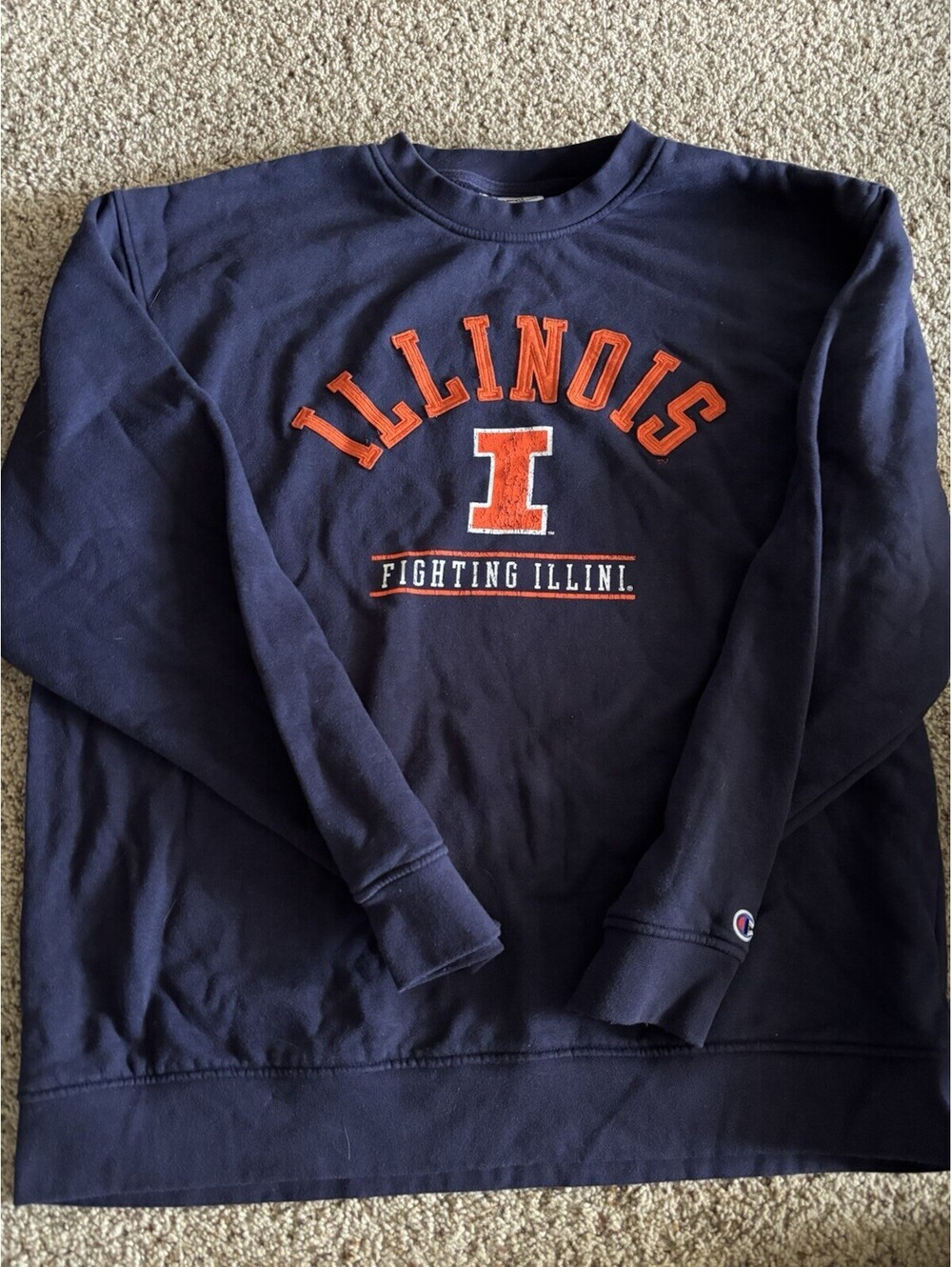 Champion Illinois Fighting Illini Sweatshirt Navy